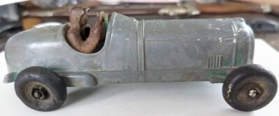 VINTAGE 1950 Hubley Kiddie LARGE RACING CAR USA ORIGINAL TOY RACER DIECAST RACE - Image 1 of 4