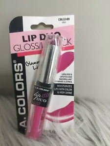 L.A. Colors Lipstick Lip Gloss Duo Vibe New Sealed - Picture 1 of 2