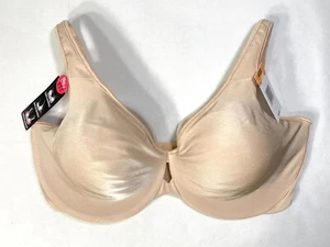 NWT Lilyette Women 40DD Plunge Into Comfort Keyhole Underwire Bra 0904 Champagne - Picture 1 of 8