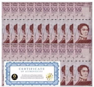 VENEZUELA 100 DIGITALES qty 20 2021 Cir 100 million bolivar USA - Picture 1 of 5