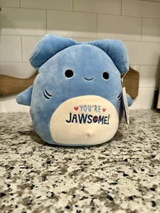 Nuovo 2023 Squishmallows Nitro Lo squalo martello 8" peluche KellyToy San Valentino - Foto 1 di 5