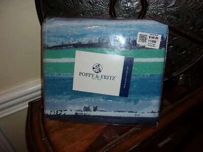 Juego de 2 fundas nórdicas y farsa dobles Alex azul acual Poppy & Fritz nuevo en paquete Foto 1 de 3