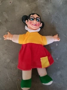 Vintage CHILINDRINA Doll Vinyl Rubber Head El Chavo del Ocho Mexican TV - Picture 1 of 9