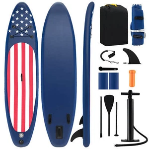 10' x 30" Inflatable Stand Up Paddle Board w/ Premium SUP Accessories Hand Pump - Picture 1 of 10