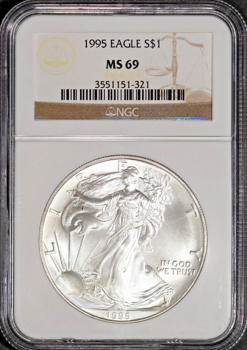 Silver Eagle 1995年発行 銀貨 1ドル Silver Eagle 1995年発行 銀貨 1ドル 1995 EAGLE S MS | Coin