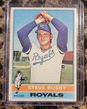 1976 TOPPS #260  Steve Busby  KANSAS CITY ROYALS - Set Break