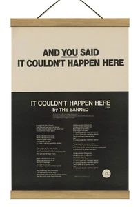 Banned It Couldn't Happen Here Original Promo Ad, Mounted w/Magnetic Frame! - Picture 1 of 3