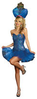 Da NeeNa M077 Showgirl Vegas Pageant Burlesque Feather Peacock Dance Dress XS-XL