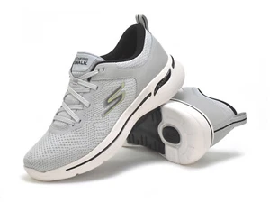 Skechers Go Walk Arch Fit-Clinton Mens Trainers 216254/LTGY Lightweight Comfort