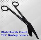 NEW GERMAN  1 Lister Bandage Nurse Scissors - 7.25&quot; Black Fluoride Coated Color