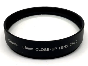 Canon Lentille Proche Gros Plan 250D Filtre 58mm Circulaire Filetage de M58 - Photo 1 sur 1