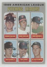1970 Topps League Leaders Denny McLain Mike Cuellar Dave Boswell Jim Perry #70