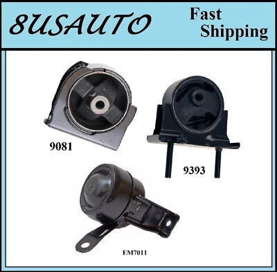 3PCS FRONT & REAR MOTOR MOUNT FIT 2001-2005 Toyota RAV4 2.0L & 2.4L - Auto Trans - Image 1 of 4