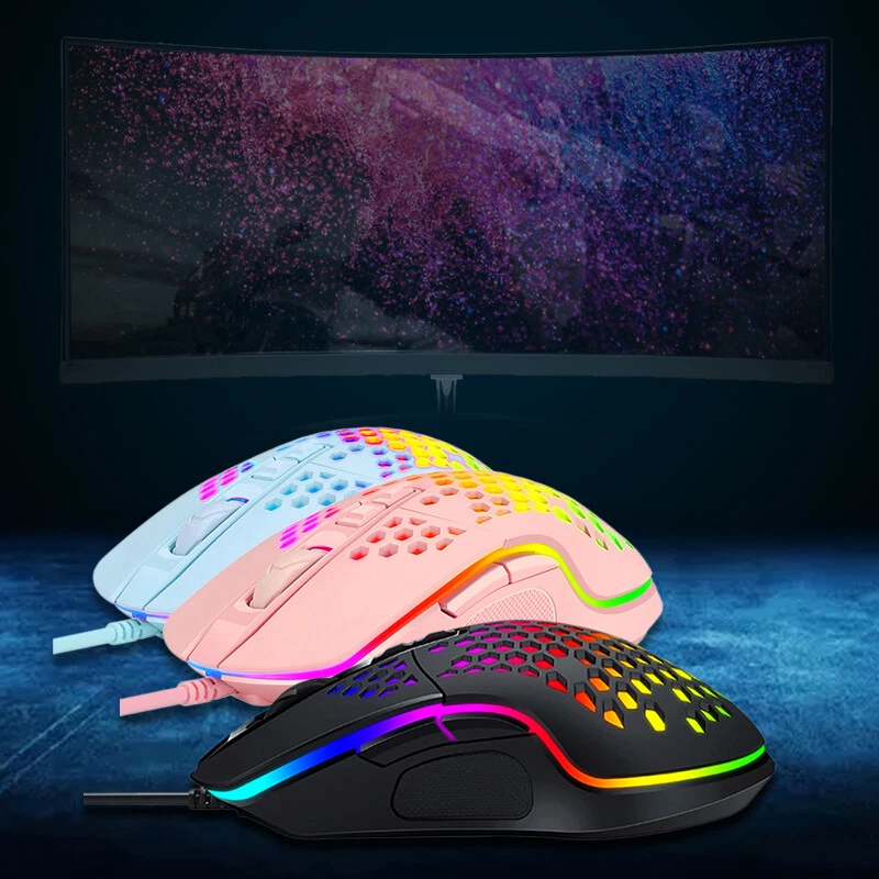 6400 DPI Wired USB Mouse Gaming Mice 7 Buttons RGB Light Gaming Mouse PC Laptop - Image 1 of 1