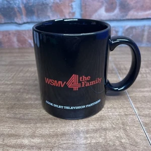 WSMV News Channel 4 Nashville Tennessee Vintage Werbung Kaffeebecher schwarz - Bild 1 von 7