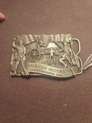 American Historical Commemorative 1982 Belt Buckle Vintage Limited 985/5000 - Image 1 of 2