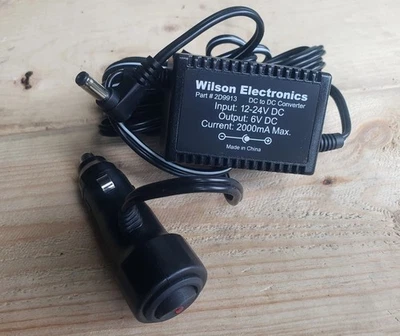 Wilson Electronics 2D9913 DC to DC Converter 12-24V/Input 6V/Output NIB