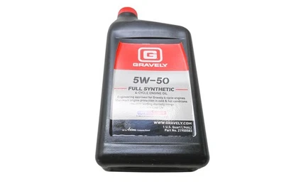 Aceite de motor Gravely 21900583 5W-50 totalmente sintético de 4 ciclos 1QT NOS Foto 1 de 3