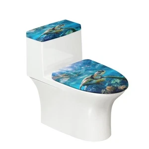 ZOUTAIRONG Sea Turtle Toilet Lid Cover and Toilet Tank Lid Cover Soft Toilet ... - Picture 1 of 5