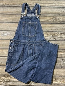 GAP Denim Latzhose Damen klein blau indigo lässig kurz verstellbare Träger - Bild 1 von 15