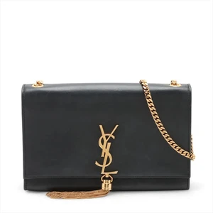 Saint Laurent Paris Classic Kate Leather Chain Shoulder Bag Black 354119 - Picture 1 of 8