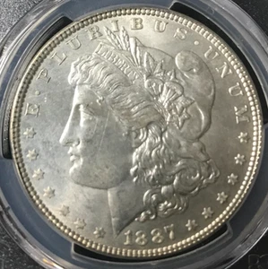 1887 Morgan Silber Dollar PCGS MS 64 - Bild 1 von 4