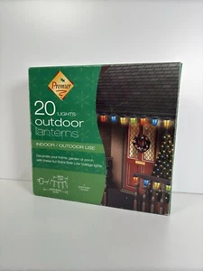 Vintage PREMIER 20 Linternas Exterior Multicolor Interior Cuerda Corona NUEVO - Imagen 1 de 7
