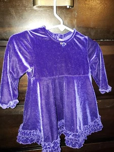 Vintage Purple Baby Girl Dress 6-9 Months 1990s The Children's Place - Picture 1 of 4