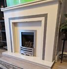 Marble Fireplace and Surround Set , Very Good Condition