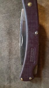 Bucklite Brown 424 (Two Dots)Lock Back Pocket Knife Excellent Condition