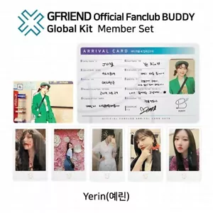GFRIEND Fanclub Buddy Kit Global Tarjeta Fotográfica Pegatina Tarjeta de Llegada Yerin Set KPOP - Imagen 1 de 10