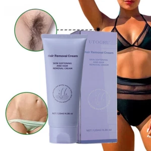 Painless Permanent Hair Removal Cream Stop Hair Growth Inhibitor Body Cream 120g - Imagen 1 de 33