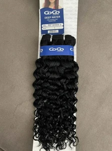 CoCo Tanglefree 100% SyntheticDeep Water W14/Color 1 Wavy Weft Extension - Picture 1 of 3