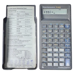 Vintage 1980s Texas Instruments Ti-60 Advanced Scientific Calculator WORKS! - Picture 1 of 2