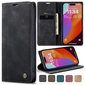 For Google Pixel 8/7/6 Pro 7A Luxury Leather Wallet Card Stand Phone Case Cover - Picture 1 of 72