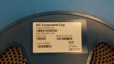 (1500 PCS) NPI54C331KTRF NIC Ind Power Unshielded Wirewound 330uH 10% 1KHz 220mA - Image 1 of 2