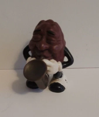 CALIFORNIA RAISINS Hardees PVC 2" Figura Pequeña Jugador Saxo Aplausos CALRAB 1987 Foto 1 de 4
