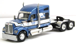 DCP blue/white Kenworth W990 sleeper tractor new no box 1/64 - Picture 1 of 5