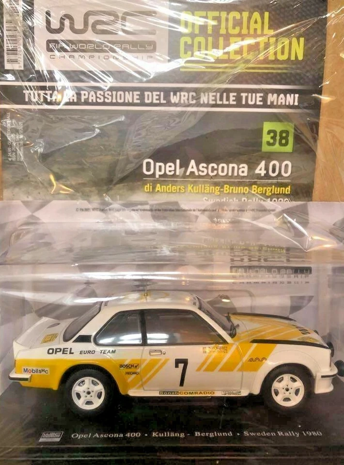 OPEL ASCONA 400 AUTO LEGGENDARIE DA RALLY WRC N.38 SCALA 1:24 RAPIDA CONSEGNA - Immagine 1 di 1