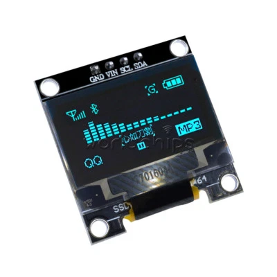I2C IIC 0.96" Serial 128X64 128*64 Blue OLED LCD LED Display Module for Arduino - Image 1 of 4