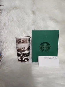 Starbucks Coffee 2016 Brown Sepia Delivery Truck Ceramic Travel Mug 12oz RARE - Bild 1 von 6