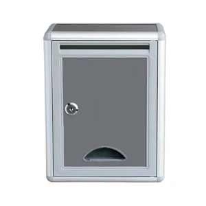 Aluminium Alloy Post Mount Parcel Mailbox with Parcel/ Suggestion Box - Picture 1 of 9