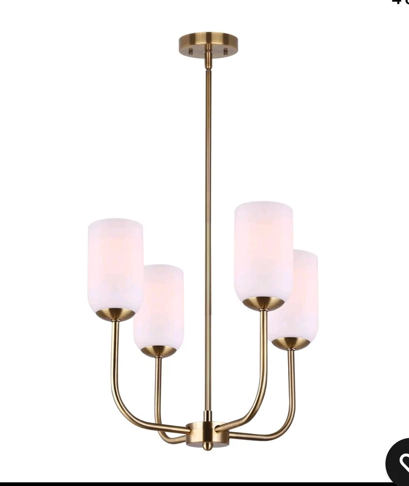 CANARM Novalee Gold 4 Light 19 Inch  Chandelier  - Изображение 1 из 1