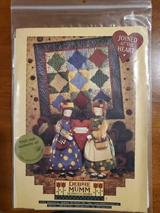 Debbie Mumm Joined at the Heart Quilt Sewing Pattern Vintage Dolls Wall Hanging - Picture 1 of 3