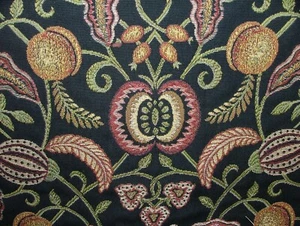 Artes y Manualidades Coxhall Indigo Azul Jacquard Cortina Tapicería Tela Cojín - Imagen 1 de 19