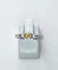 Imperial Garnet & Zircon Sterling Silver Gemstone Ring Size O US 7.25 Gift Idea