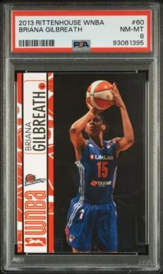 2013 Rittenhouse WNBA Briana Gilbreath Rookie PSA 8 Phoenix Mercury USC Trojans - Image 1 of 2