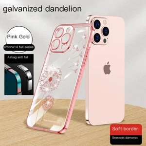 Case For iPhone 16 15 Pro Max 14 13 12 11 Shockproof Plating Soft Clear Cover - Picture 1 of 31