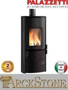 Stufa a Legna Aria Calda Naturale Palazzetti Sofia Potenza 9 kW Grigio Antracite - Foto 1 di 3