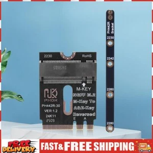 NGFF A+E-Key Male To NVME M-key Female Extension PCI-E 4.0 Adapter with Bracket - Photo 1/9